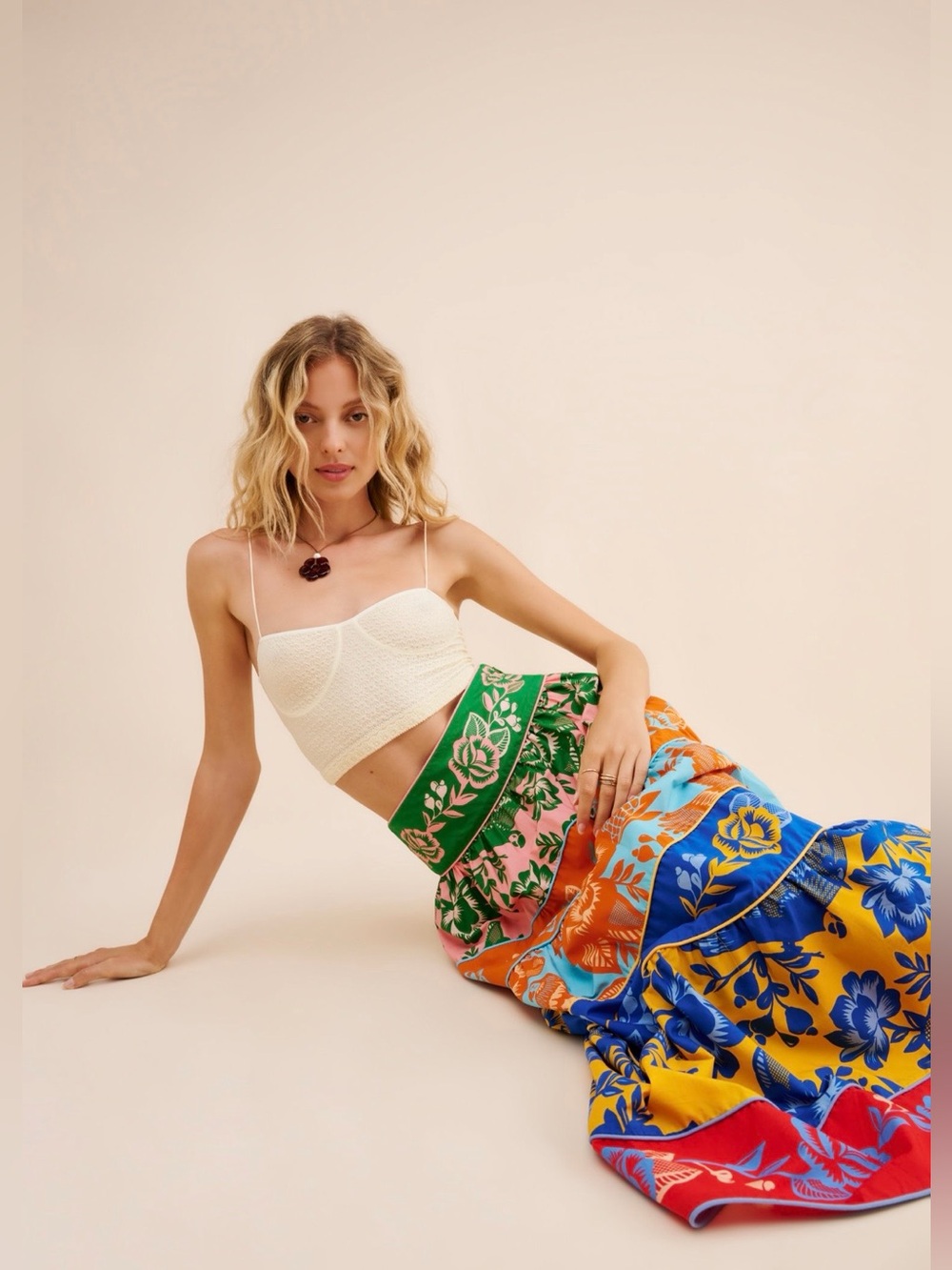 FARM Rio Lace Garden Tiered
Maxi Skirt XS - NWOT- never worn before